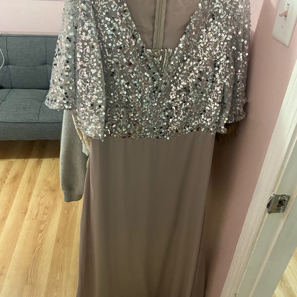 Long maxi sparkle dress short sleeve so cute